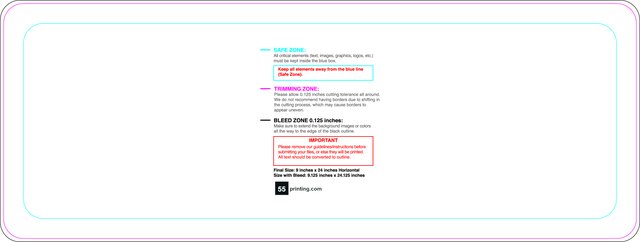 Windowcling 9inx24in H Round Front guideline preview