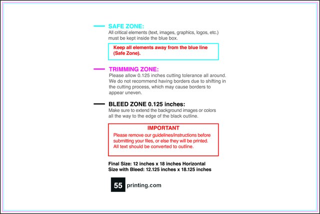 Windowdecal 12inx18in H Front guideline preview