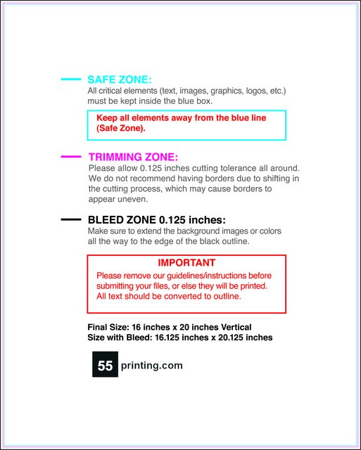 Windowdecal 16inx20in V Front guideline preview