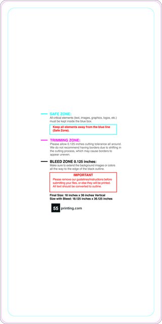 Windowdecal 18inx36in V Round Front guideline preview