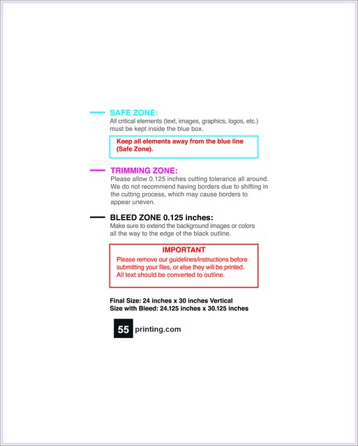 Windowdecal 24inx30in V Front guideline preview