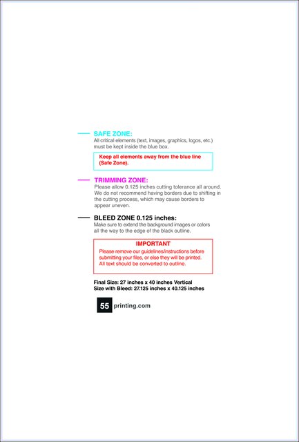 Windowdecal 27inx40in V Front guideline preview