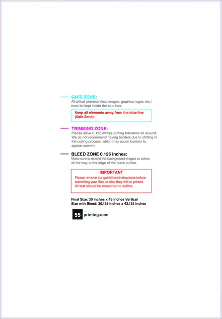 Windowdecal 30inx43in V Front guideline preview