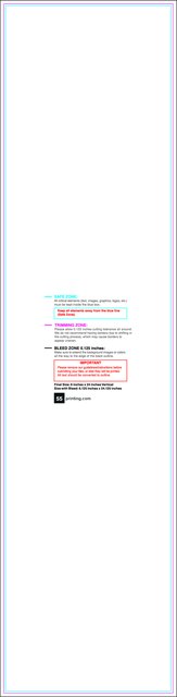 Windowdecal 6inx24in V Front guideline preview
