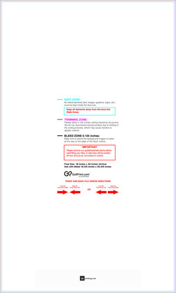 55printing Yardsign 18inx30in V Download Template Guideline - Yard Sign