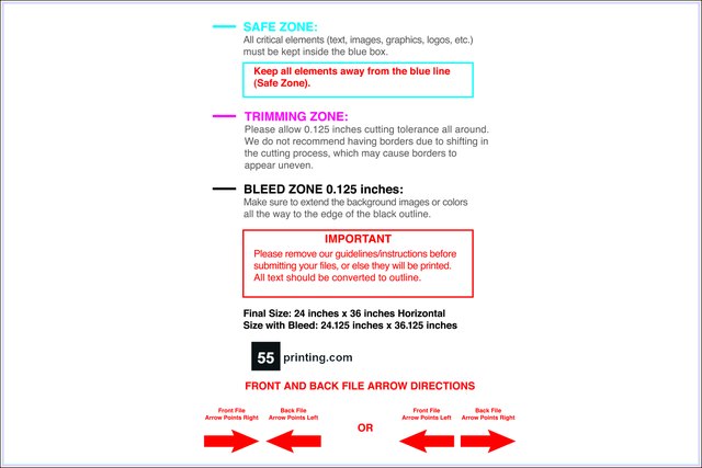 Yardsign 24inx36in H Front guideline preview
