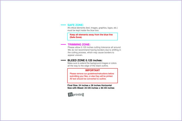Yardsign 24inx36in V guideline preview