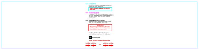 Yardsign 6inx24in H Front guideline preview