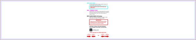 Yardsign 6inx30in H Front guideline preview