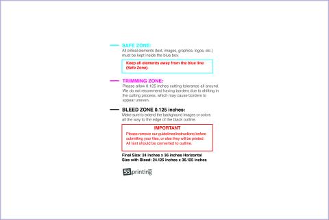 Yardsign 24inx36in H guideline preview