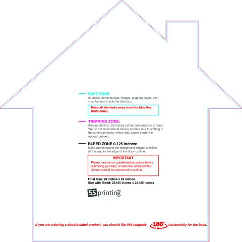 Yardsign House B 23inx23in R guideline preview