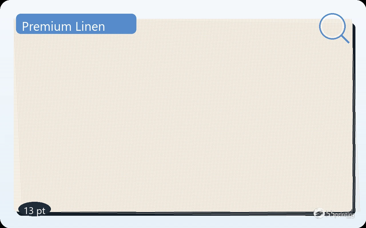13 pt premium linen cover with woven texture close-up