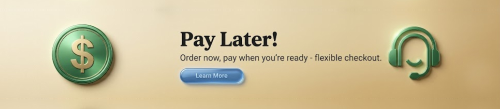 Pay Later Option Available