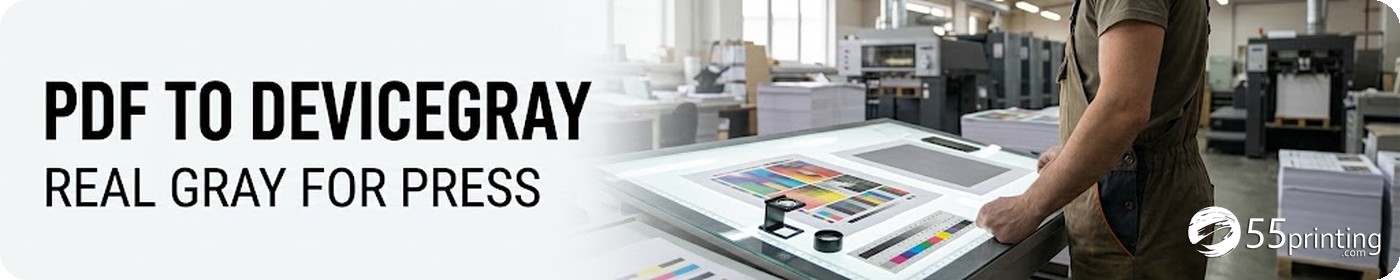 PDF pages converted from color objects to real DeviceGray for printing