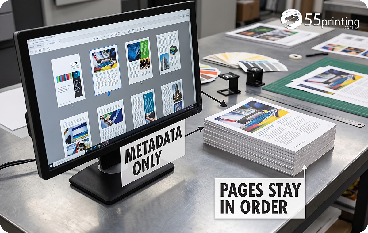 PDF metadata flag shown separately from unchanged page artwork