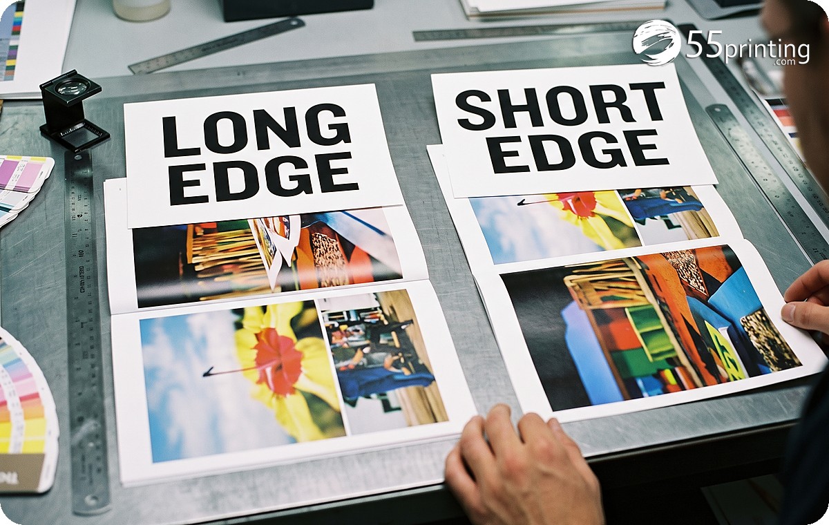 Long-edge and short-edge duplex flip comparison