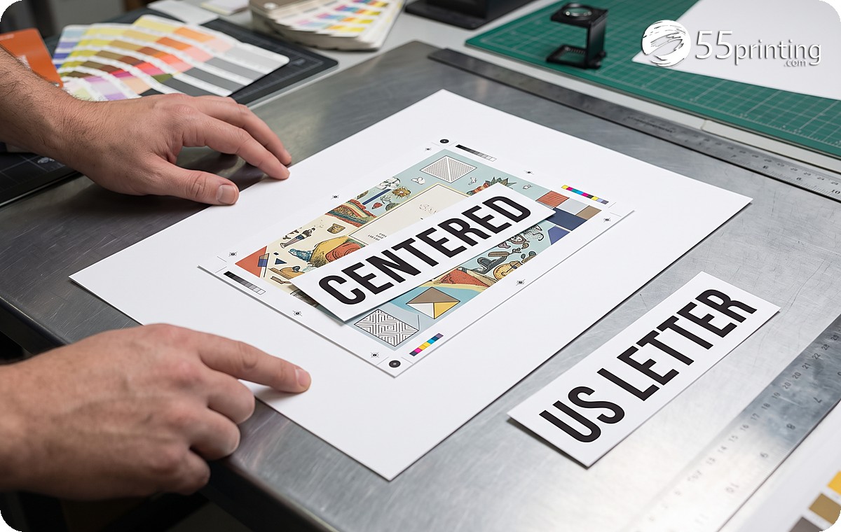 Small manual page centered on an 8.5 by 11 inch sheet