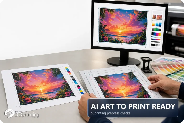 AI Generated Designs for Printing: Fix Bleed, DPI and Size