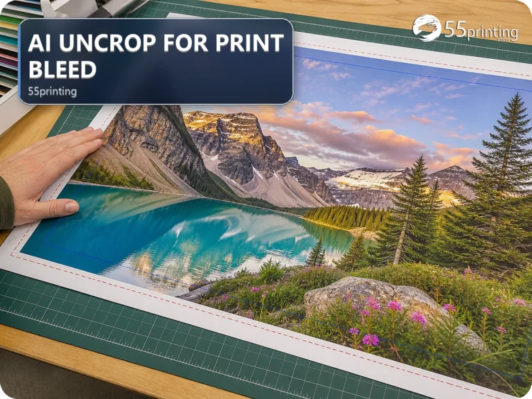 AI Uncrop for Print Bleed: Extend Edges Without Losing the Design
