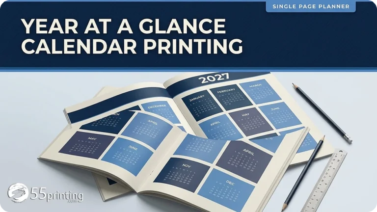 Year at a Glance Calendar Printing: Layout, Cost, and Grid