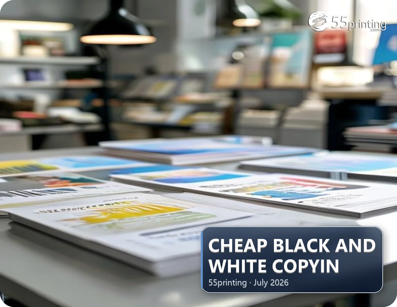 Tall stacks of bulk black and white copied documents