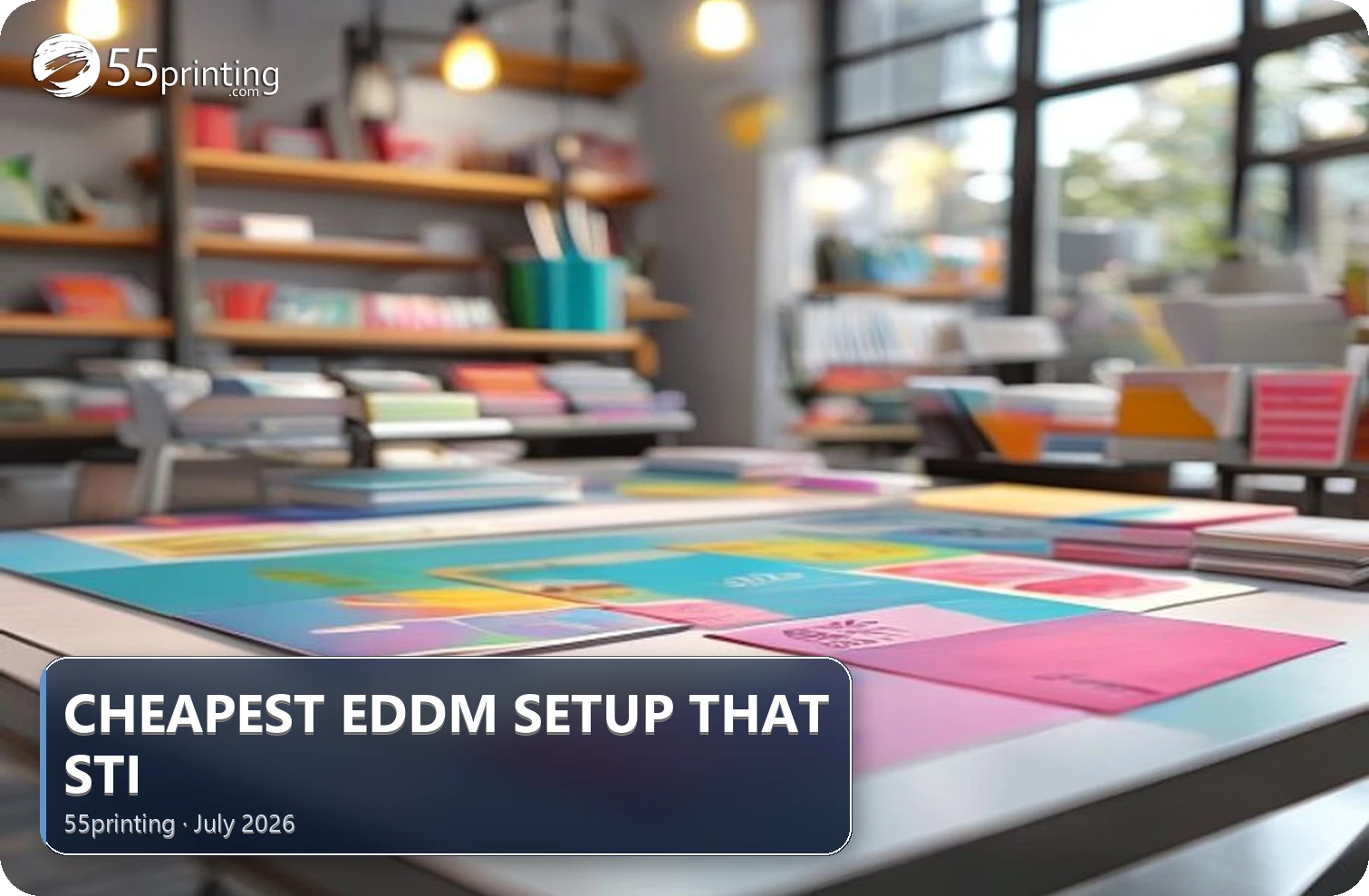 Affordable EDDM postcard stacks prepared for a neighborhood mail route