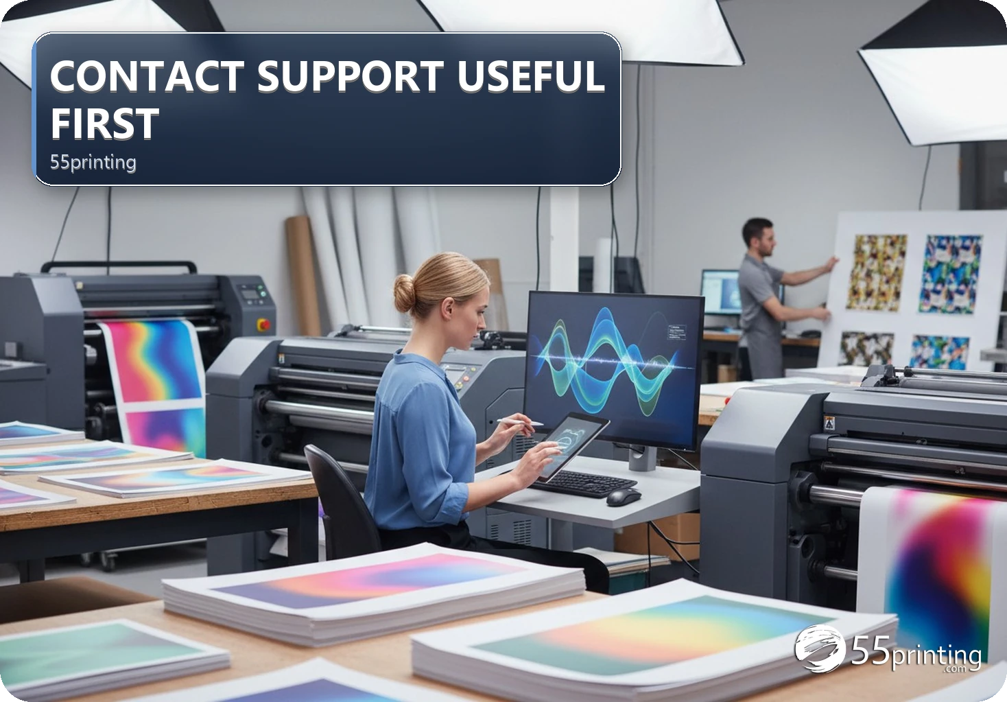 A customer prepares an order support handoff with product details and a clearly identified file