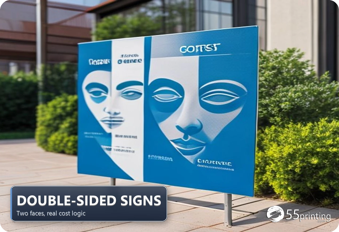 Double-Sided Yard Signs: Cost Logic featured visual