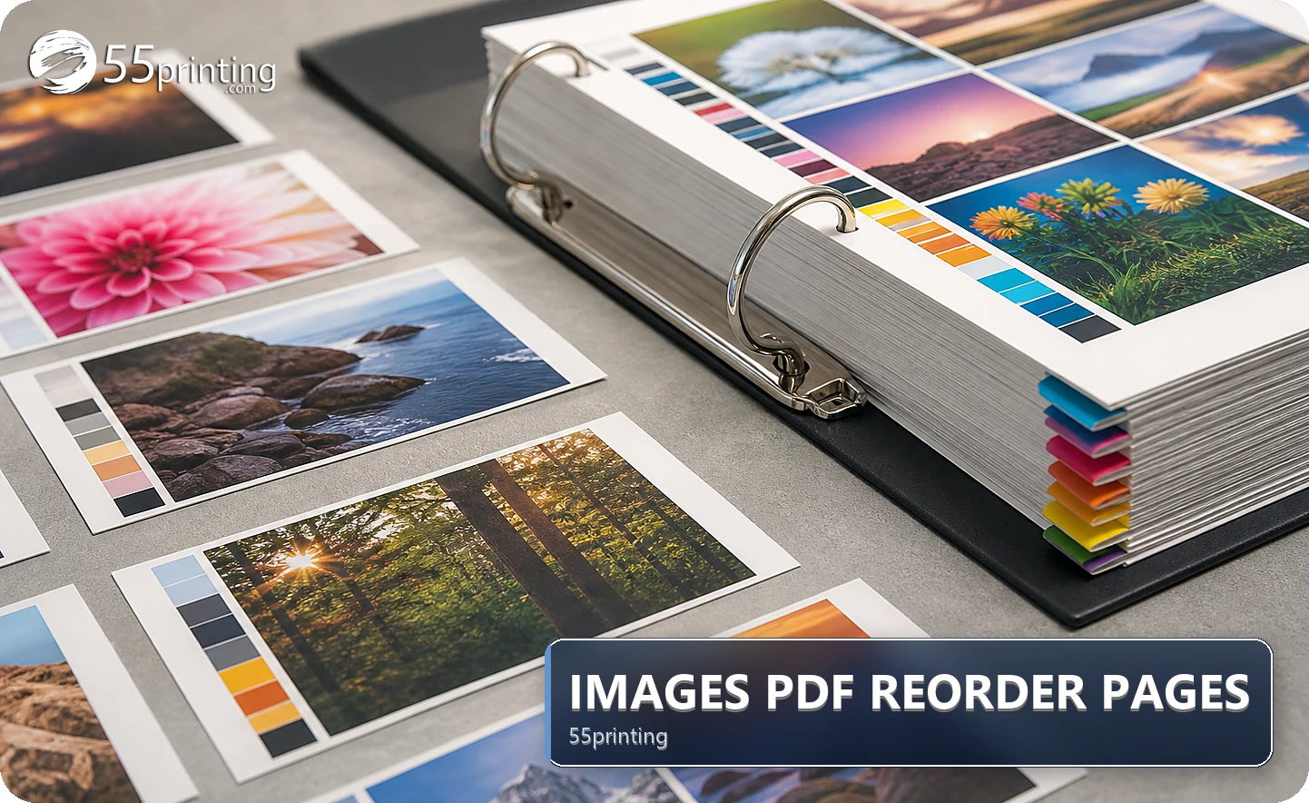A page sequence is reviewed before image files become a PDF