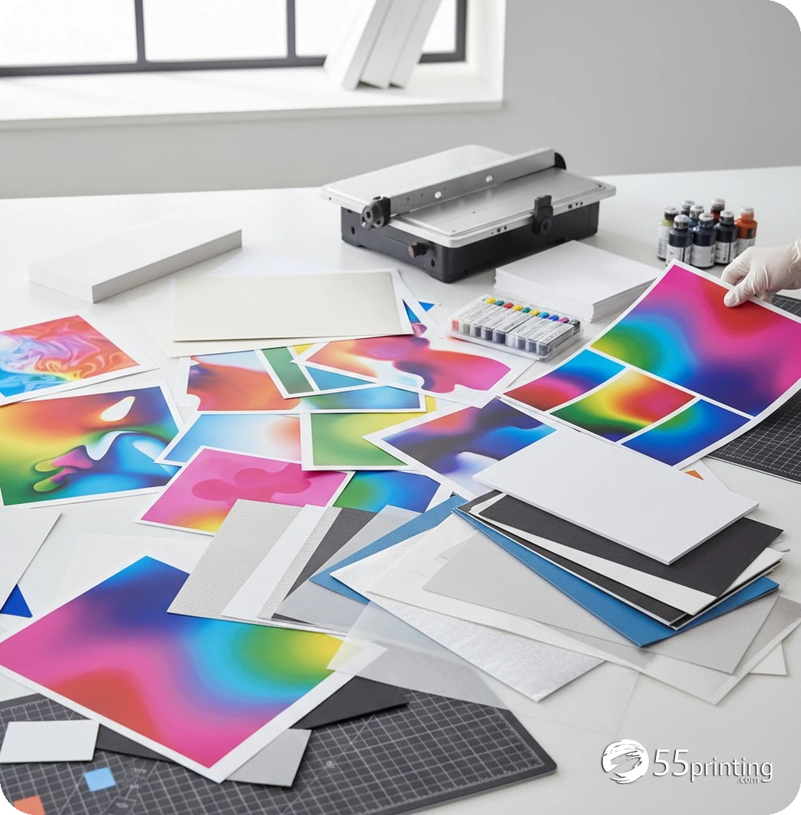 A scope brief labels cleanup changes, new design decisions, approved assets, and proof questions