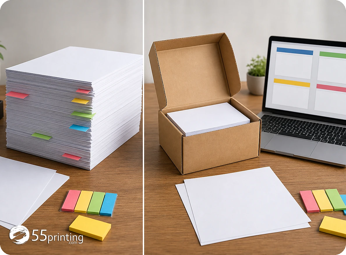 A current reorder proof compares old approved artwork with changed copy, product geometry, and protected assets