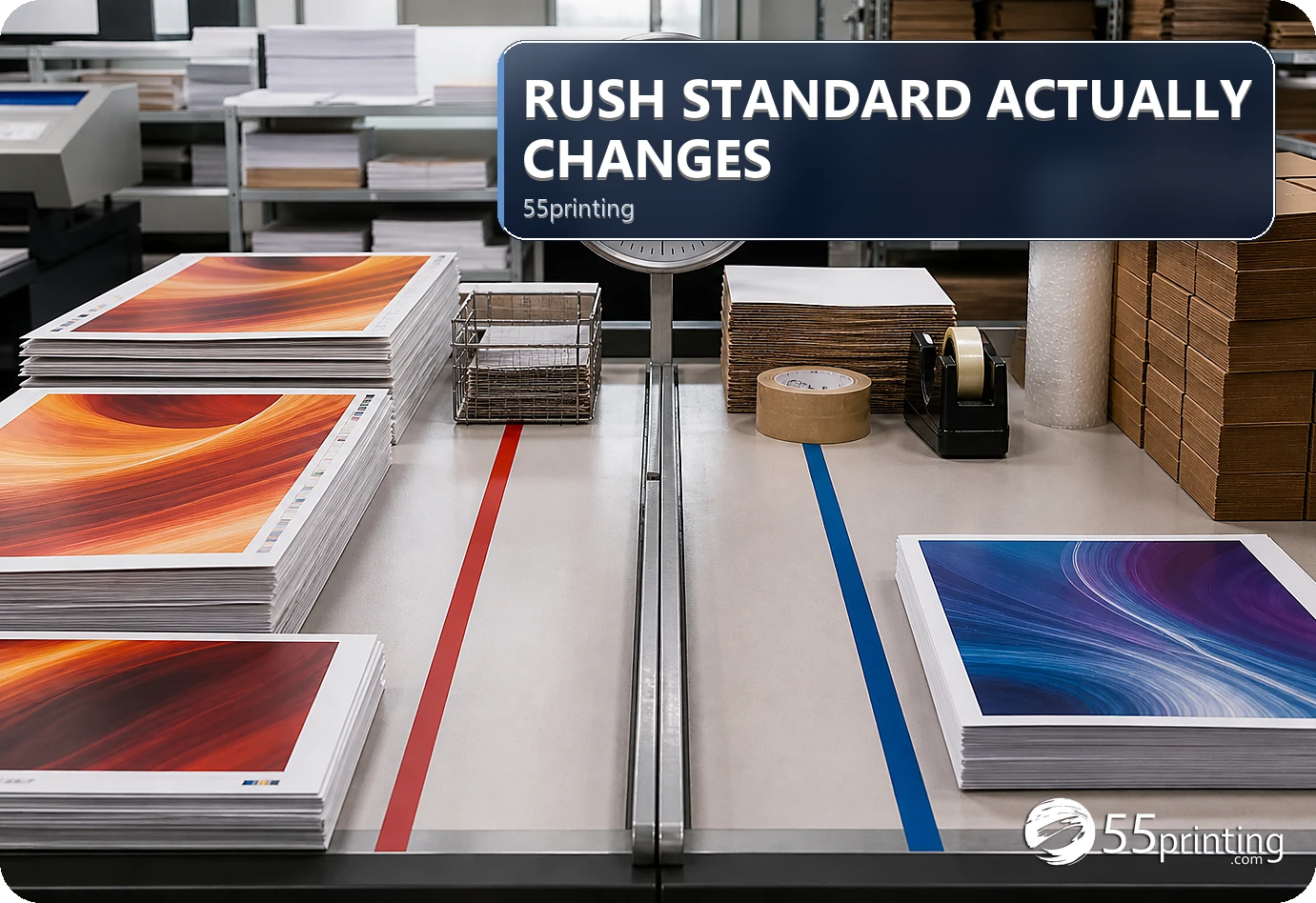 A rush request is compared with a standard path using source readiness and proof checks