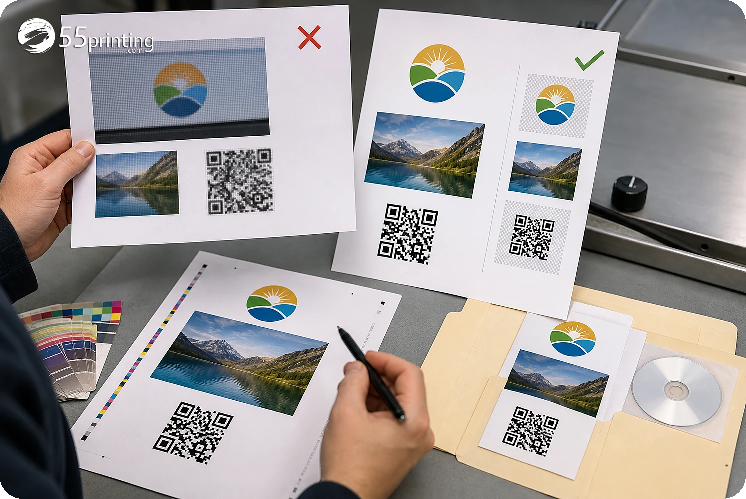 A source file, named PDF, and screenshot reference are separated for a print handoff