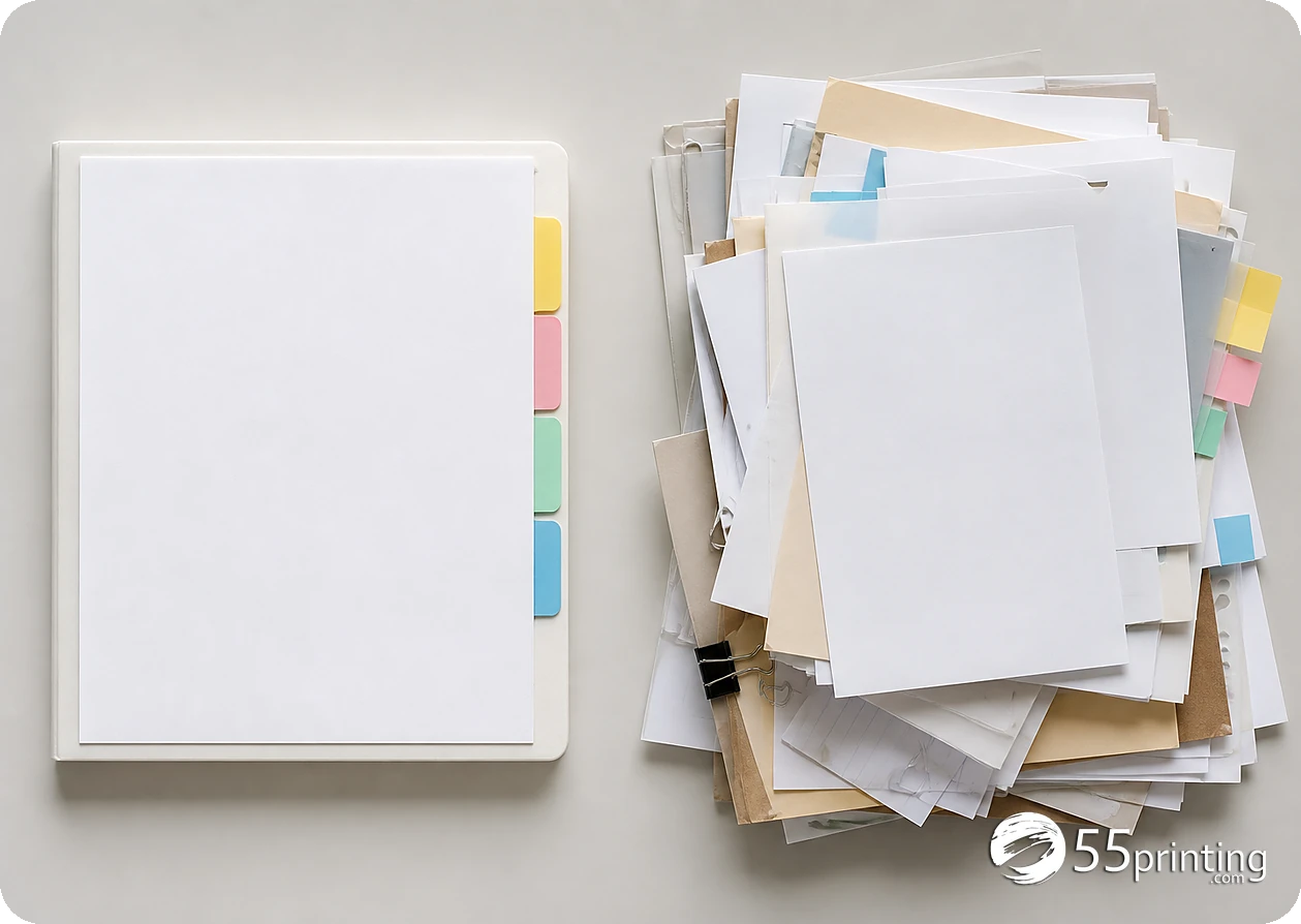 A proof checks the requested design file without inventing copy, changing identity, or hiding a new layout