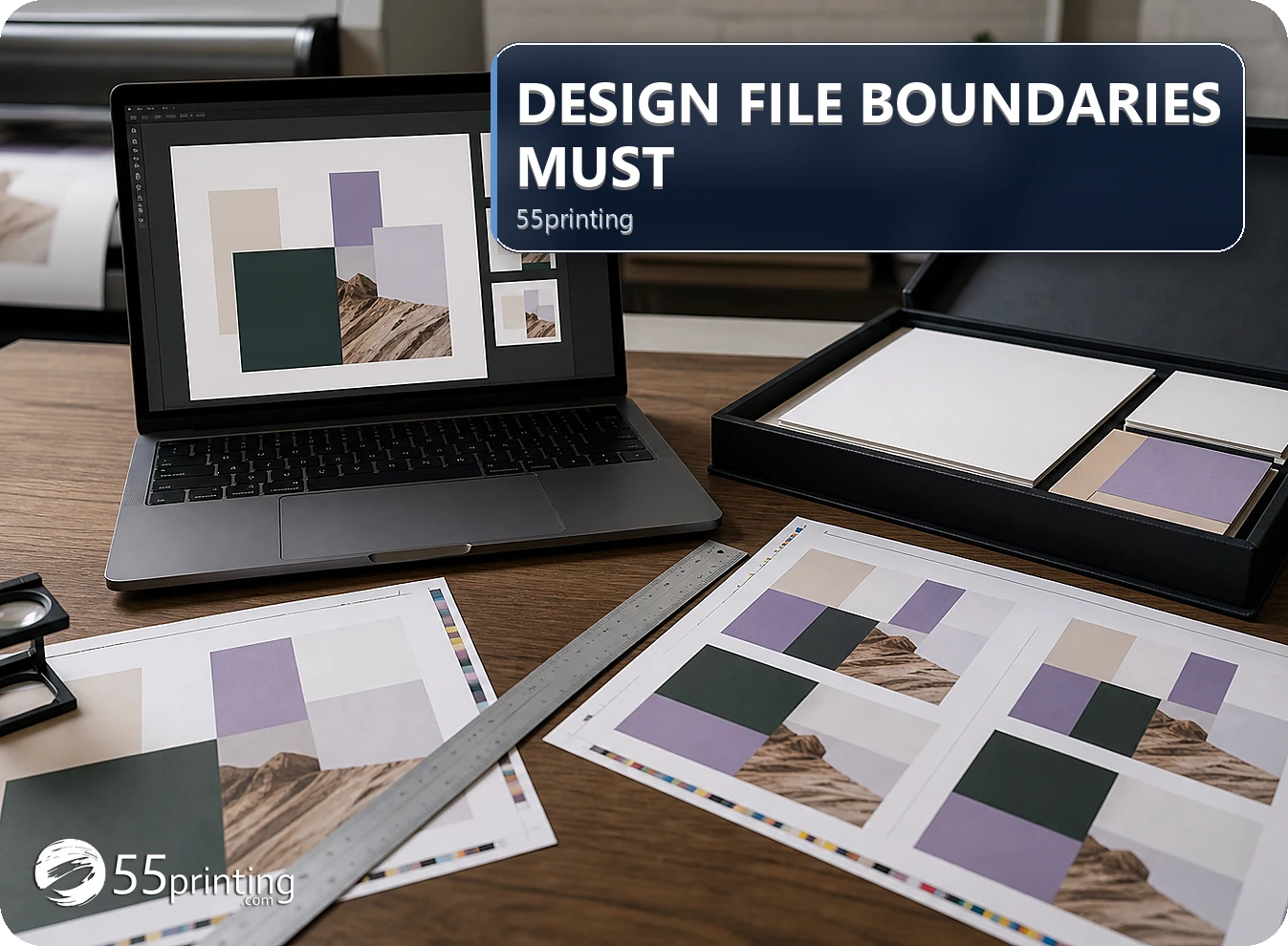 A design-file review separates source authority, approved changes, protected elements, and proof checks