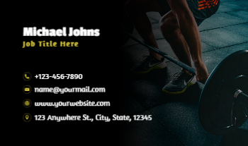 Sport Rush Business Cards Prints template preview 7