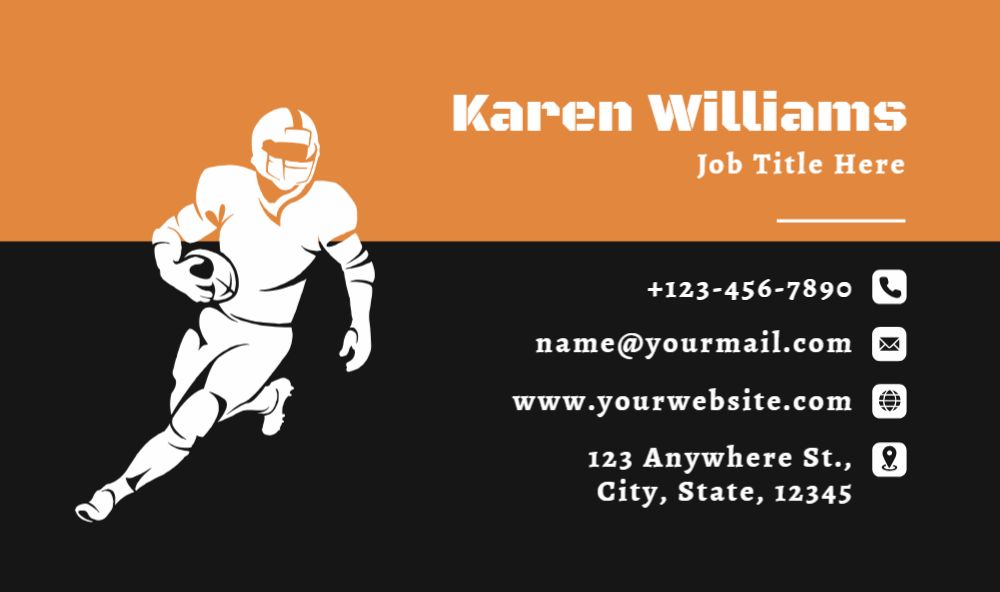 Sport Rush Business Cards Prints template preview 50
