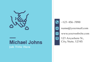 Stay In Touch Rush Business Cards Prints template preview 1