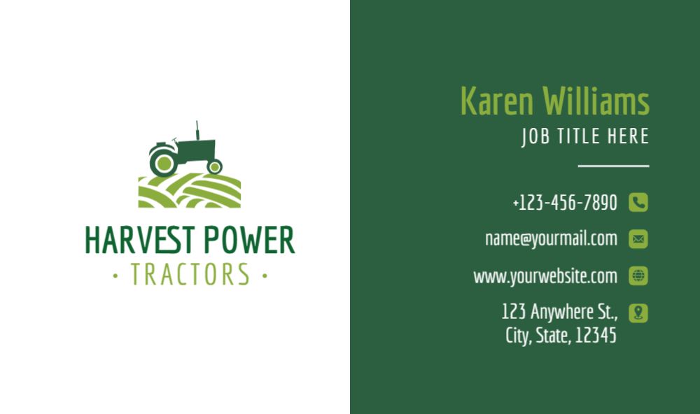 Agriculture Economical Business Cards template preview 56