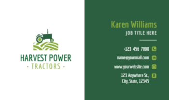 Agriculture Economical Business Cards template preview 27