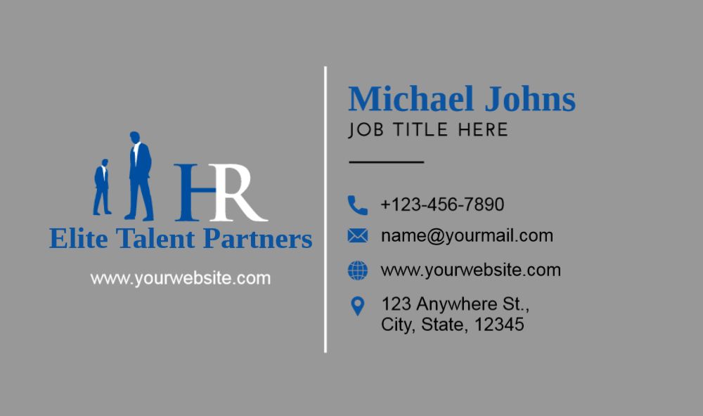 Human Resources Rush Business Cards Prints template preview 38