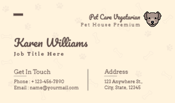 Animal Pets Rush Business Cards Prints template preview 9