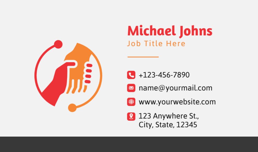 Stay In Touch Rush Business Cards Prints template preview 28