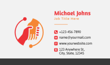 Stay In Touch Rush Business Cards Prints template preview 7