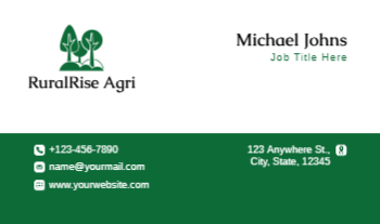 Agriculture Economical Business Cards template preview 15