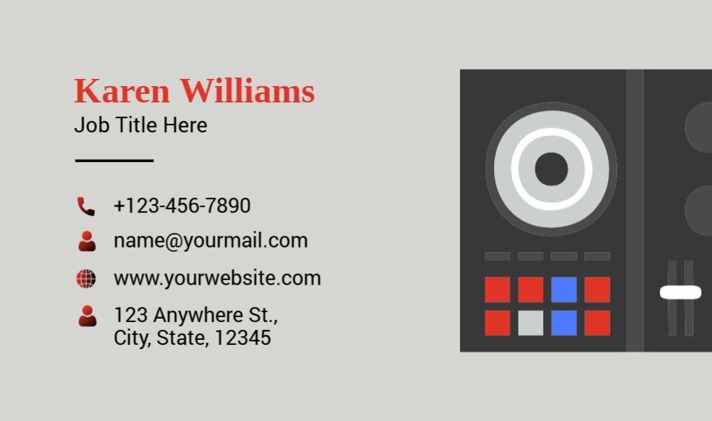 Music Dj Rush Business Cards Prints template preview 52