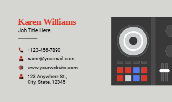 Music Dj Rush Business Cards Prints template preview 23