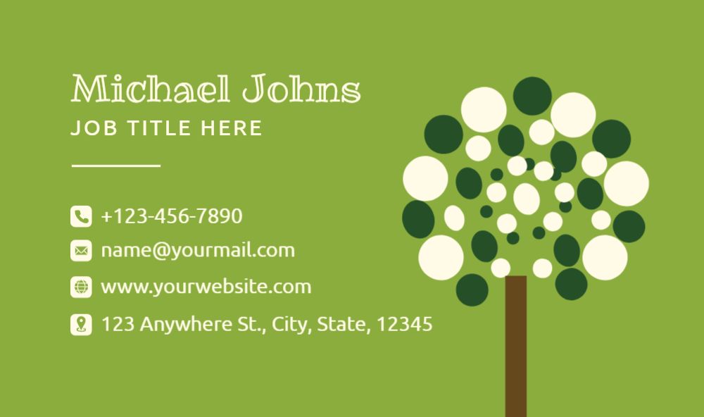 Flowers Rush Business Cards Prints template preview 50