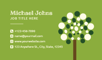 Flowers Rush Business Cards Prints template preview 21