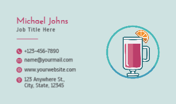 Coffee Bar Rush Business Cards Prints template preview 17